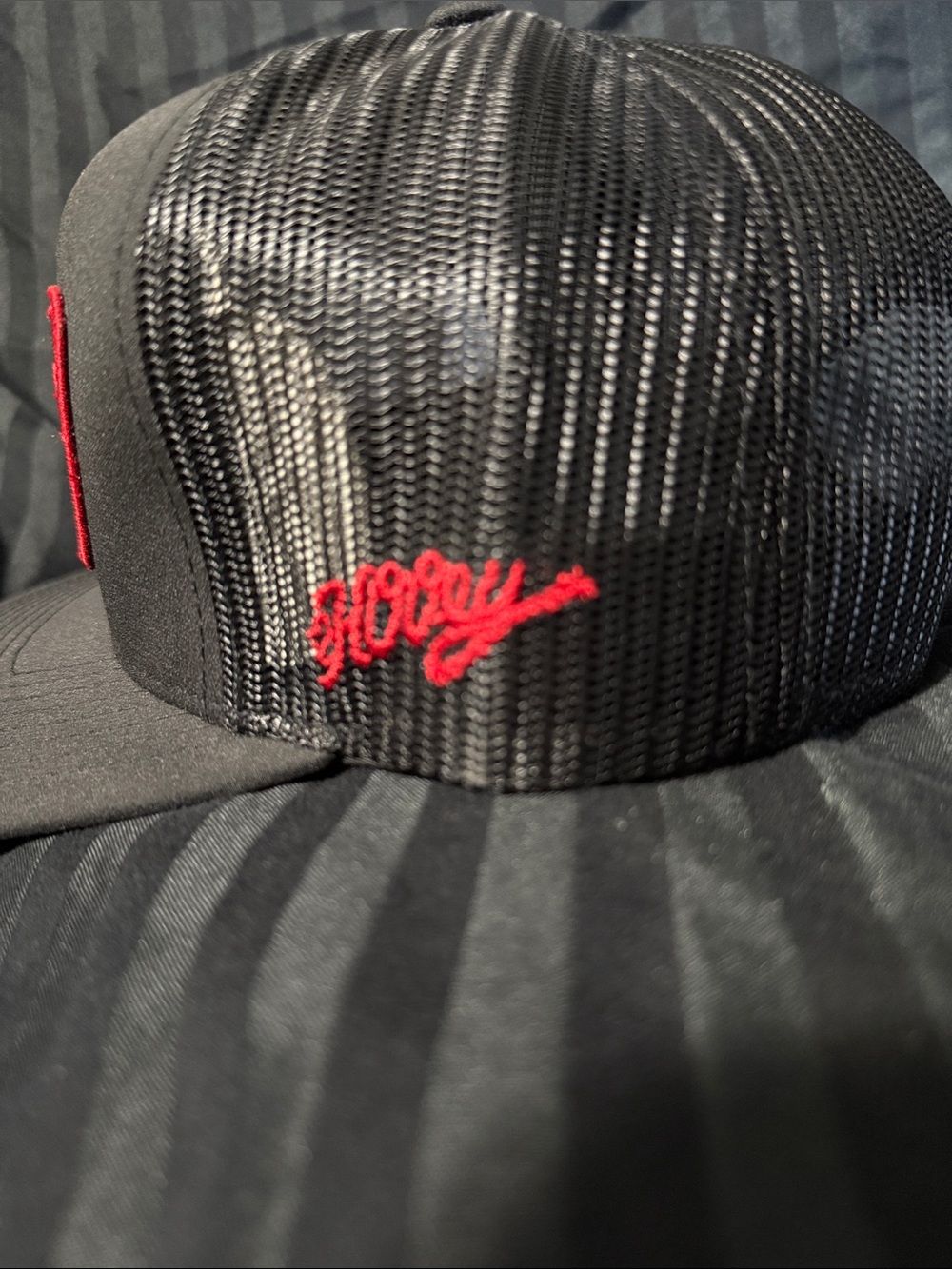 Hooey Black Trucker Hat with Red Cactus Ropes Patch - Picture 5 of 5